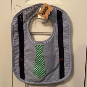 Mud pie - boys bib with tie